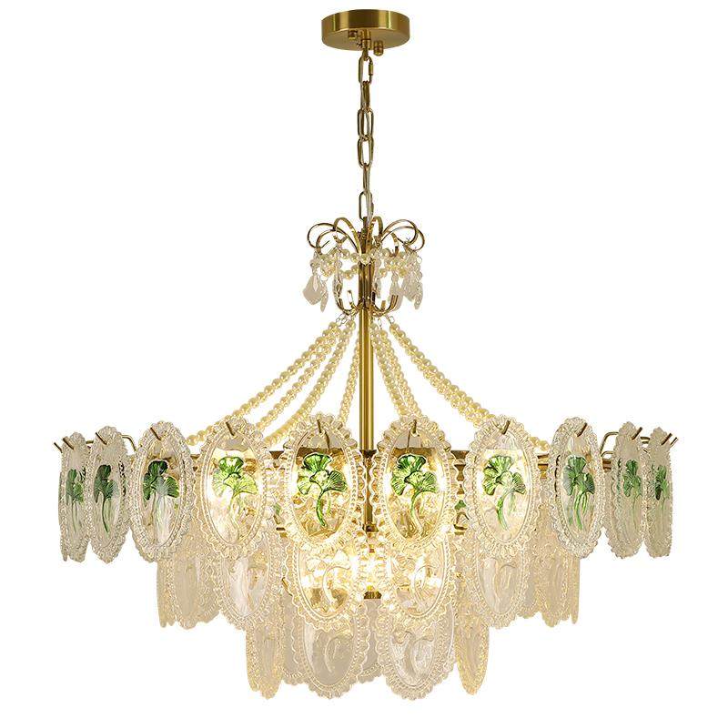 法式灯轻客厅灯奶油大风复5古温吊馨珍珠卧室灯水奢晶玻璃护眼厅,淘宝优惠券,粉丝福利购,淘宝优惠卷