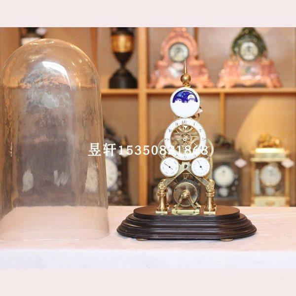 仿古 欧式 古典 机械座钟 镀金星辰日月骨架钟,淘宝优惠券,粉丝福利购,淘宝优惠卷