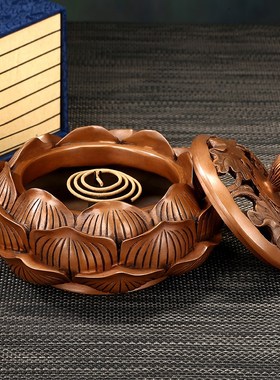 采购产品铜制莲花香炉t家用室内香炉供应铜制香炉板香炉