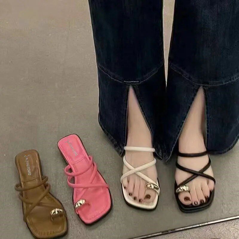 33小码拖鞋女313233夏季外穿34码凉鞋平底时尚百搭2025新款凉拖鞋,淘宝优惠券,粉丝福利购,淘宝优惠卷