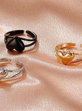 开合金人像H心字镂空手饰