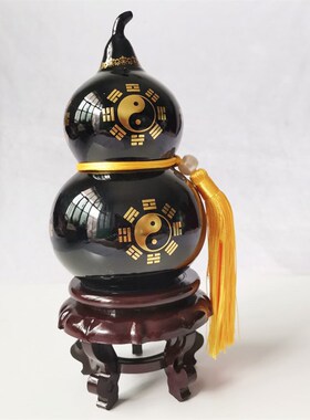 墨玉八卦葫芦摆件家居装饰品v客厅办公室店铺桌面吉祥祝福礼品摆
