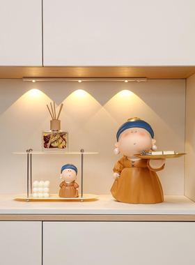 大术馆大艺美术家玄2021.4.6关放钥匙收纳件进门盘托客厅酒柜摆家