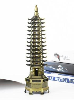 高端文昌塔九层层酒柜装饰品摆件书桌书柜学生创意小摆设中式建