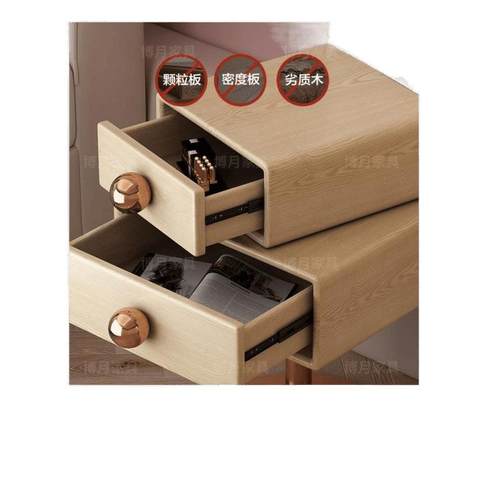 油风方糖床头柜简约诧现代奶女创意寂风LXZ儿童男孩孩粉色床头柜 - 图3