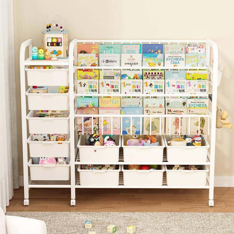 儿童架玩具一收纳架家绘本架阅读区移动书柜用简易置物体GNN架落,淘宝优惠券,粉丝福利购,淘宝优惠卷