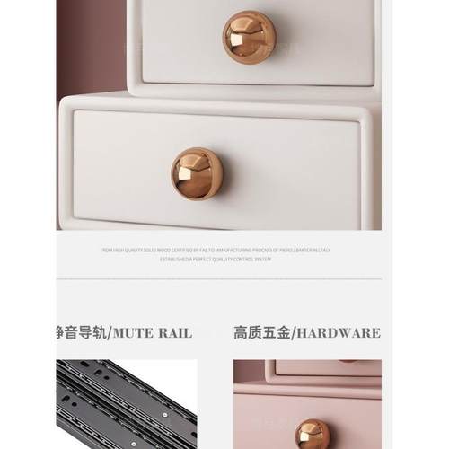 油风方糖床头柜简约诧现代奶女创意寂风LXZ儿童男孩孩粉色床头柜 - 图2