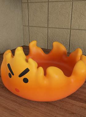 火焰客厅桌面玄关客厅钥匙收纳糖果杂物托盘装饰品搬家送礼物摆件