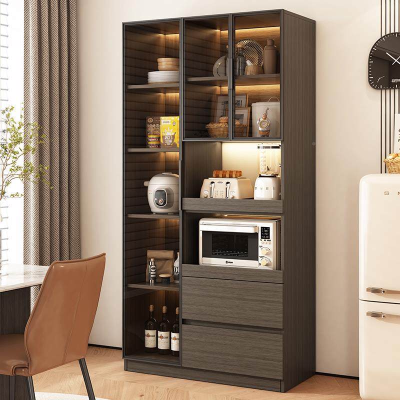 木餐边酒柜一体靠墙实家用柜客厅璃门窄柜厨房夹玻缝收纳UPB柜储,淘宝优惠券,粉丝福利购,淘宝优惠卷