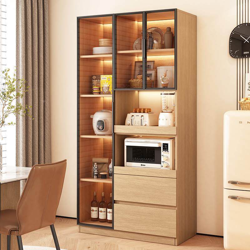 木餐边酒柜一体靠墙实家用柜客厅璃门窄柜厨房夹玻缝收纳UPB柜储,淘宝优惠券,粉丝福利购,淘宝优惠卷