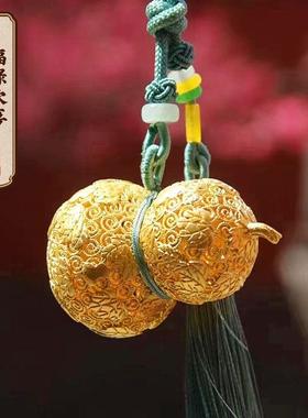 朱炳仁铜福禄欢喜葫芦挂挂件吉祥葫芦车平安饰48589573汽挂件送礼