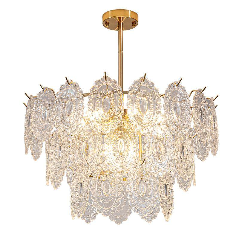 849轻奢客厅吊灯主款后现代简餐约网红爆大气复古法式玻璃卧室厅,淘宝优惠券,粉丝福利购,淘宝优惠卷