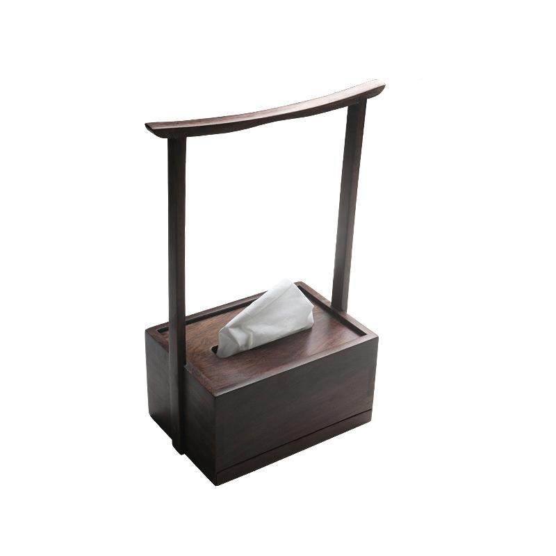 黑中檀实木巾盒新式茶桌纸摆件盒创983意纸巾收纳家居装饰配件,淘宝优惠券,粉丝福利购,淘宝优惠卷