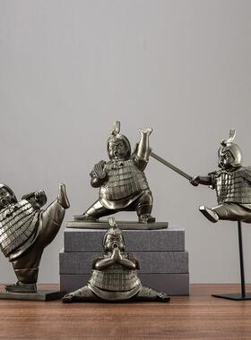 新中式文公创意居家t1620739秦大兵马俑摆办件复古室橱窗玄关柜个