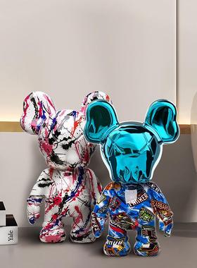 红kaws1216-2站姿家居电客厅摆件玄关视柜档酒柜装饰品高网家居桌