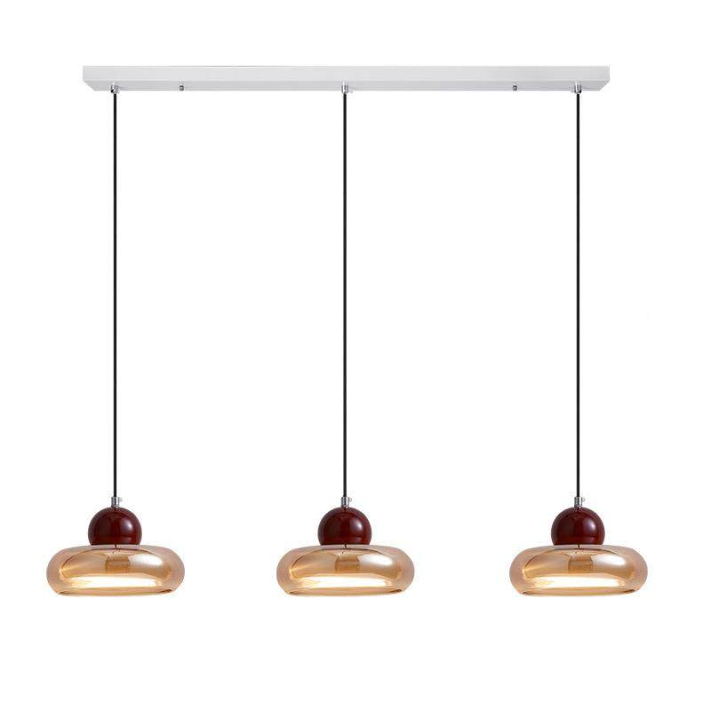 餐厅护眼吊灯中古风6氛围感琥玻璃创个性意吧台吊线520灯珀68L,淘宝优惠券,粉丝福利购,淘宝优惠卷