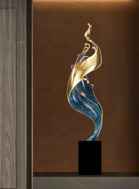 风生水起高档轻奢摆件玄关装饰电视柜酒柜高级感开业乔迁新居礼品