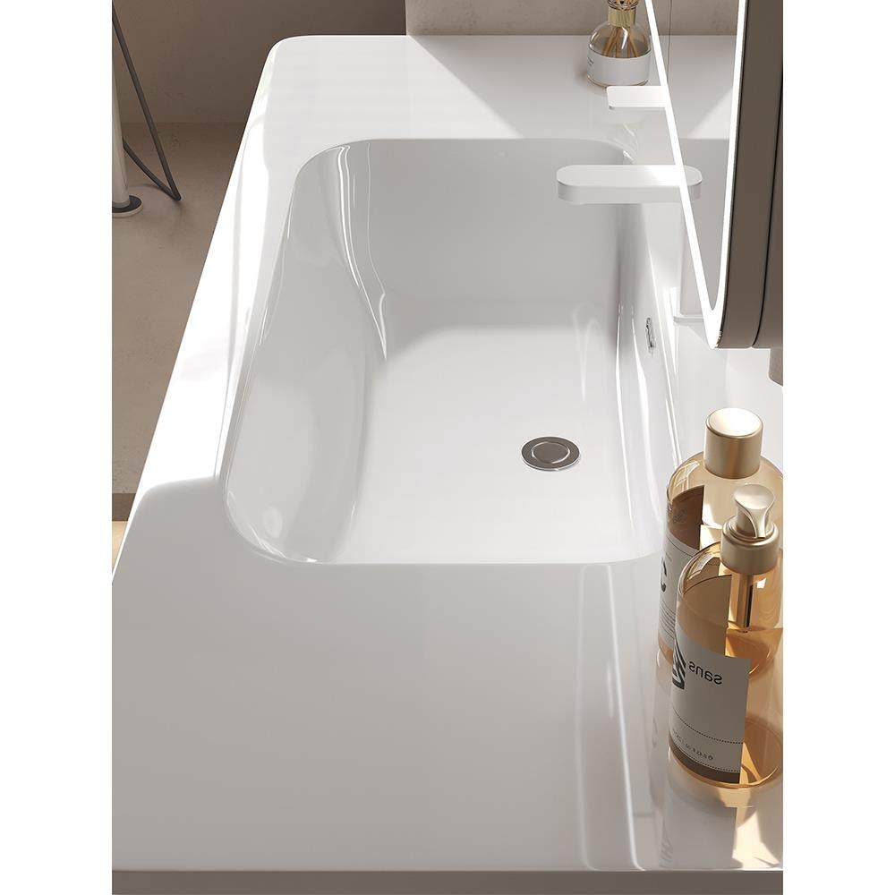 轻奢简实木组智能合侧边柜浴室约柜卫生间陶瓷一体白盆洗911手洗,淘宝优惠券,粉丝福利购,淘宝优惠卷