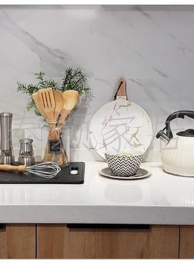 样板间厨具房简约软装饰家居摆件餐花艺菜板品托盘碟组餐合