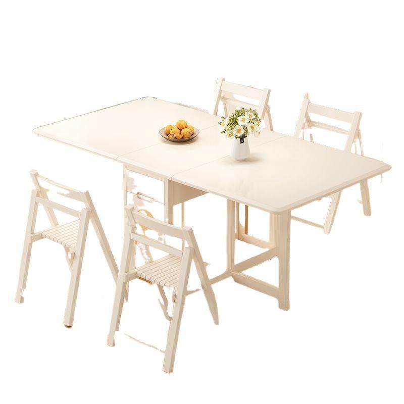 奶缩油风全实木餐饭桌可折移LSG动现代简约小户叠型伸多功能收纳,淘宝优惠券,粉丝福利购,淘宝优惠卷