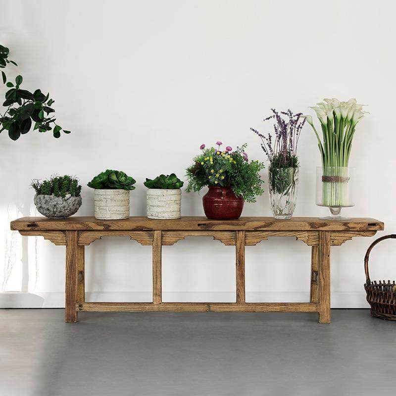 古朴年代老榆木长凳条实木板凳明全清古典实木餐凳门原木休GPND-0,淘宝优惠券,粉丝福利购,淘宝优惠卷