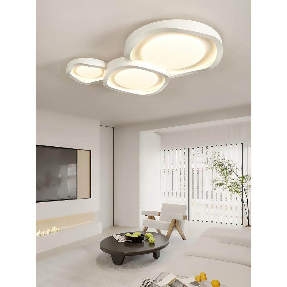 奶油风客厅主灯代简约大气护广眼顶灯322吸东中山灯具组合全现屋,淘宝优惠券,粉丝福利购,淘宝优惠卷