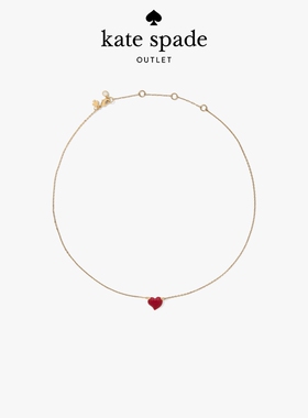 【当季新品】kate spade ks奥莱Amour爱心吊坠项链