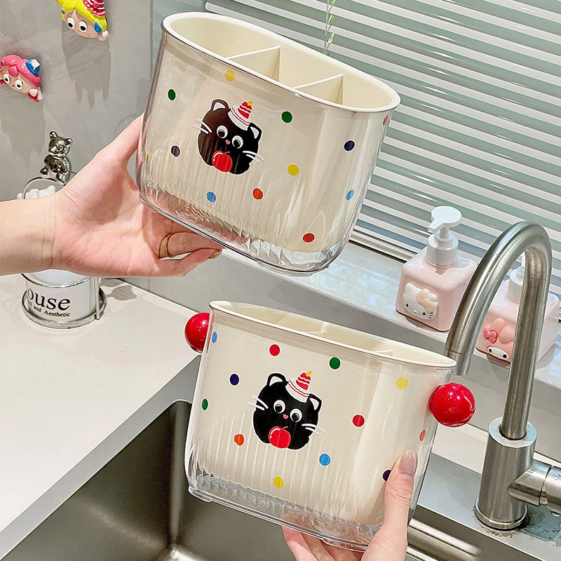 生活一角 筷子收纳盒双层加厚家用厨房餐具沥水筷笼桌面置物架,淘宝优惠券,粉丝福利购,淘宝优惠卷