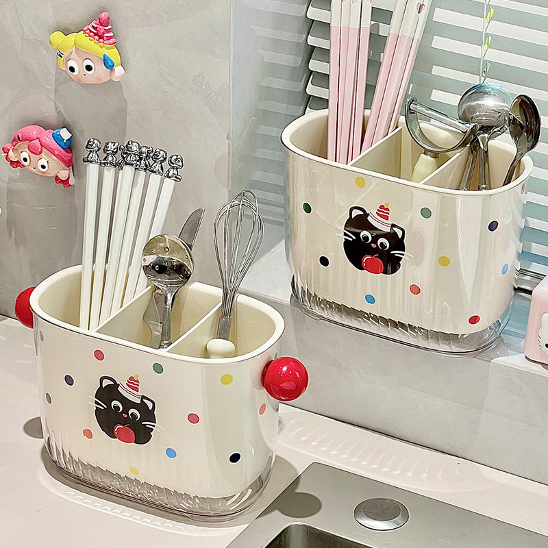 生活一角 筷子收纳盒双层加厚家用厨房餐具沥水筷笼桌面置物架,淘宝优惠券,粉丝福利购,淘宝优惠卷