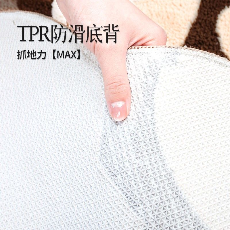 Art carpet bedroom c irregular moss bedside rug living room balcony cloakroom renovation floor mat machine washable