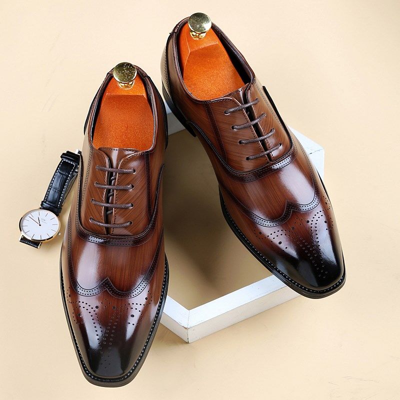 冬季男鞋英伦风内增高棕色结婚新郎鞋商务正装大码皮鞋男45464748,淘宝优惠券,粉丝福利购,淘宝优惠卷
