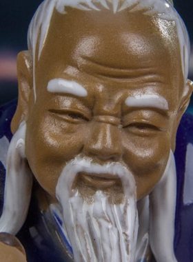 石湾公仔陶瓷艺术品古典家居书房摆件假山盆景摆设长辈送礼皇普谧