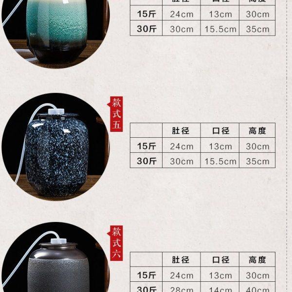 陶瓷水缸抽水款储水罐功夫茶具家用厨房存水桶净水壶10斤15斤30斤,淘宝优惠券,粉丝福利购,淘宝优惠卷