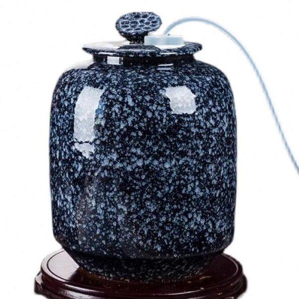 陶瓷水缸抽水款储水罐功夫茶具家用厨房存水桶净水壶10斤15斤30斤,淘宝优惠券,粉丝福利购,淘宝优惠卷