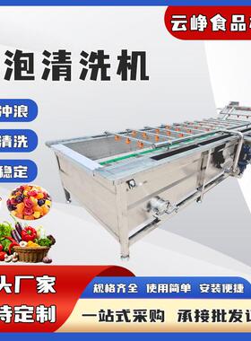 果蔬气泡清洗机预制菜清洗设备葡萄干瓜果气泡清洗机毛豆清洗机