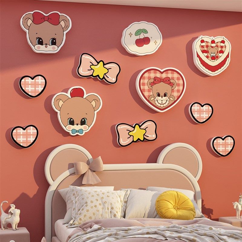 美少女战士贴纸画儿童房间布置墙面装饰用品公主卧室床头改造物件,淘宝优惠券,粉丝福利购,淘宝优惠卷