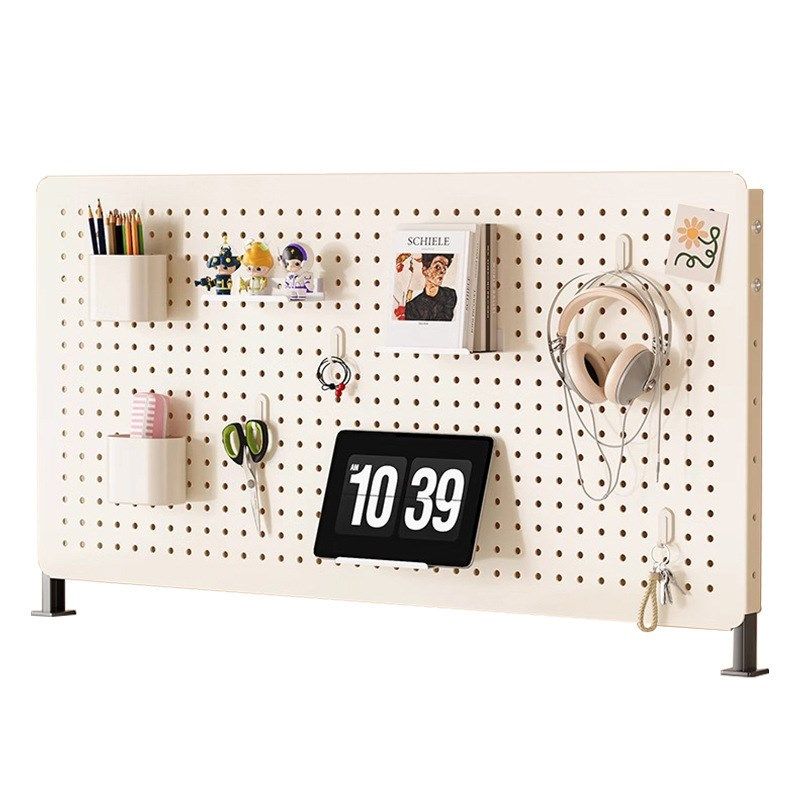 Desktop hole board storage rack without punching vertical student desk computer J computer desktop storage and organization shelf display