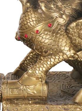 杨铜麟铜麒麟坐麒踩八卦麒记麟0117财富财福麒麟踩书卷麒麟