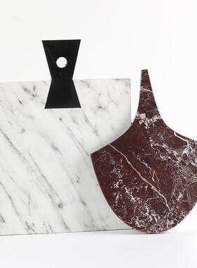 板简约代仿理石大不规则现几何PDK托盘摆件样房售楼处玄关茶几装