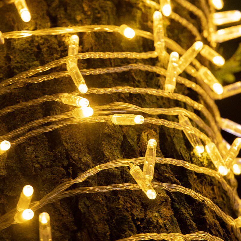 户外防水超亮加粗灌胶灯串闪灯串灯街道绕树亮化彩灯串led装饰灯 - 图1