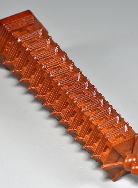 花梨木雕刻13层文昌塔摆件木头文昌塔十三层家居客厅办公室装饰品