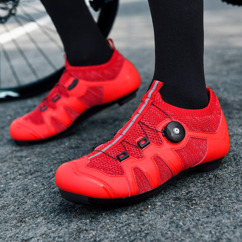 Summer new cycling shoes for men and women, road v-lock shoes, lock-free bicycle shoes, breathable mountain bikes, dynamic bicycles