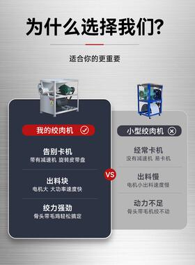 商用电动养殖场绞肉机绞鱼机喂狗鸡架大功率碎骨机牛骨小猪打肉机