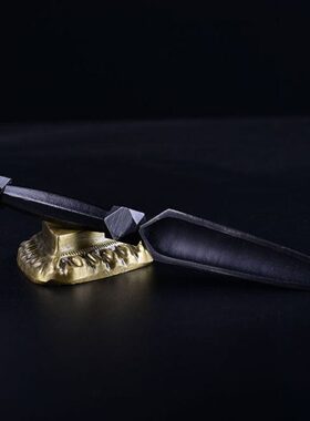 藏式金刚杵法器生铁普巴橛法器铸铁摆件普巴杵家居供奉摆件一套