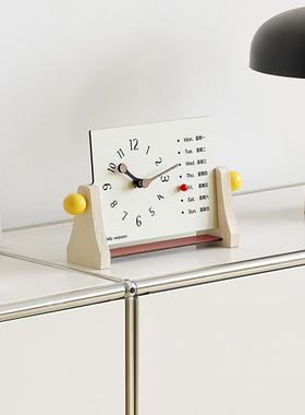 WOZOOM玄摆台TYOS860式时钟关摆柜件客厅视创意钟表装饰品桌面座