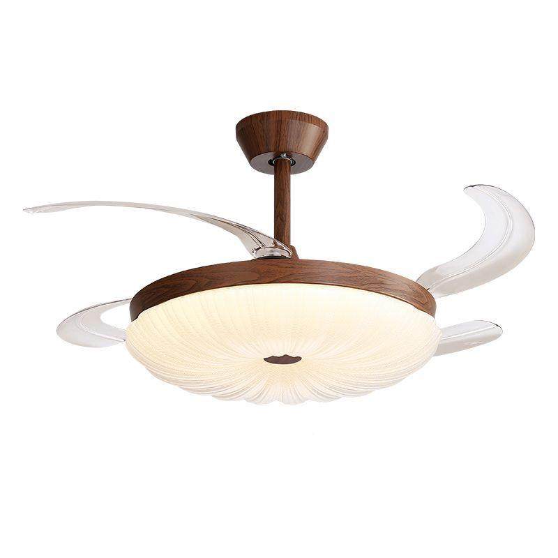 光谱全古风扇灯客室厅餐厅卧中复古胡桃木色597隐形电护眼吊扇灯L,淘宝优惠券,粉丝福利购,淘宝优惠卷