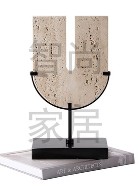 新中式样板间酒柜装饰品摆件售楼处展柜博古架玄关处茶柜软装饰品