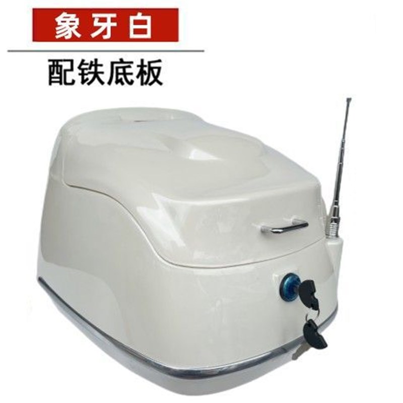 摩托车尾箱大龟王尾箱ABS材质大号电动车踏板车太子后备箱铁底座 - 图2