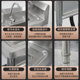 Thickened stainless steel pool sink single double three platform pool household commercial dishwashing wash basin disinfection