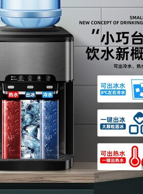 多功能饮水机一体制冰机家用办公室用出热水冰块冰水